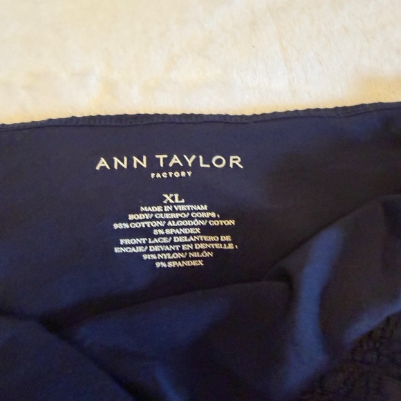 Ann Taylor Factory Lace Camisoles - Navy, Cream, Black - Picture 5 of 5